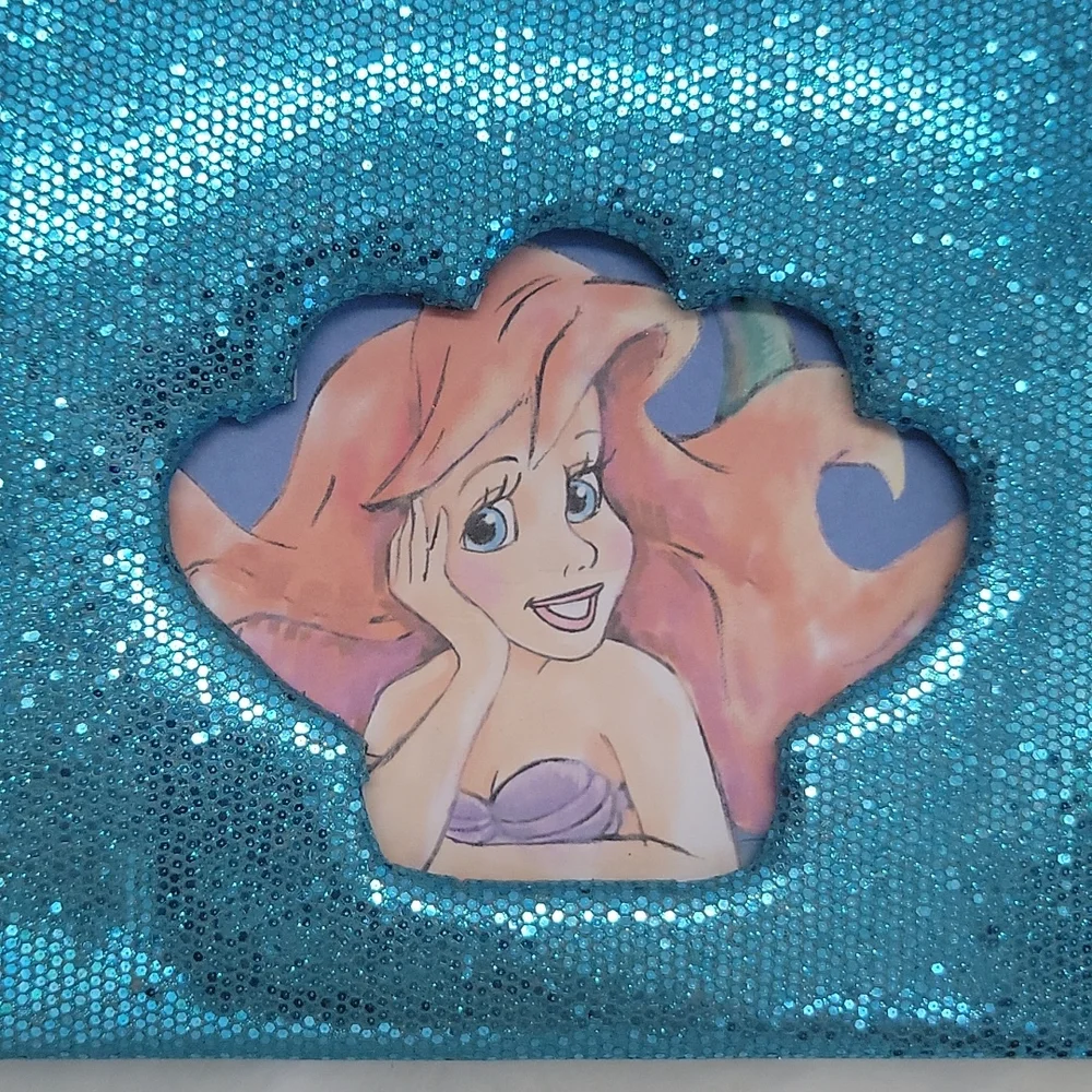 Disney Little Mermaid Ariel Lined Pages Journal with Shell Necklace